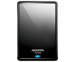 Hard disk extern portabil, slim, USB 3.2 Gen 1, pana la 2TB, anti-zgarieturi, LED status, ADATA AHV620S-2TU31-CBK