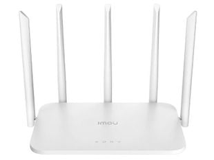 Router wireless Dual-Band Wi-Fi 6, Imou HX21, 2.4 GHz si 5GHz, 4 porturi Gigabit, 5 antene externe 