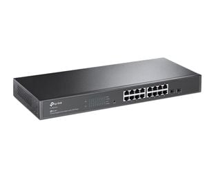 Switch cu 16 porturi Gigabit si 2 porturi SFP, Tp-Link L2+ si L3 TL-SG2218