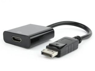 Cablu adaptor display port Tata, HDMI Mama, Full HD pana la 60Hz, Gembird A-DPM-HDMIF-002