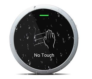 Buton de iesire pentru exterior cu infrarosu, fara atingere, carcasa din aluminiu, 73x20mm, LED stare, 3-10 cm, Secukey Sbutton 100-X