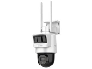 Camera de supraveghere PTZ 4MP HiLook Hikvision, conexiune 4G, microfon, difuzor, 2.8 mm, IR 30m, slot microSD, IP66, PTZ-N2C400I-K/4G/C05S10