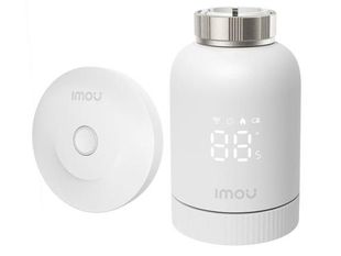 Kit robinet termostatic calorifer pe baterii si hub Imou TRV1, control vocal de pe telefon, Display LCD, Wi-Fi + Zigbee, KIT-TRV1-EU-2