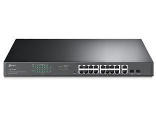 Switch Tp-Link TL-SG1218MP 20 Porturi, 16x PoE+, 2x RJ45 Gb, 2x SFP Gb combo, 250W, montare in rack