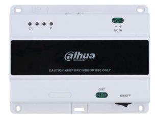 Switch Dahua VTNS1001B-2, 2 fire, RJ45, pentru 4 monitoare si 2 posturi exterioare, montare pe sina, ABS alb