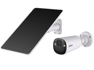 Camera cu slot SIM, panou solar si baterie Dahua Apollo Bullet C1 4G, KIT/BF4CP-4G-0210B-XL/M0508, 4MP, Alarma, Audio, slot microSD, IP66