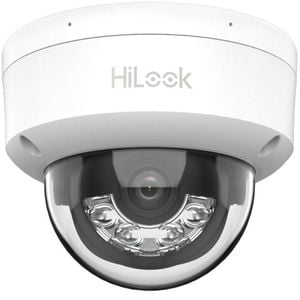 Camera supraveghere dome IP Hikvision HiLook IPC-D120HA-LU, 2MP, 2.8mm, Iluminare duala, Microfon, PoE, IP67, IK08