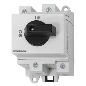 Comutator modular Off/On, 2 poli, 32A, 600V, montaj sina DIN, IP40, Schrack IN7R0204