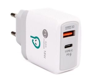 Incarcator retea SPACER, Interfata 1x USB Type C PD, 1x USB Quick Charge, SPAR-DUOQ-01