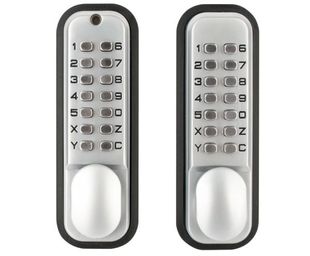 Yala cu cod mecanic si zavor orizontal, pentru usi cu deschidere spre interior/exterior, MM103SC