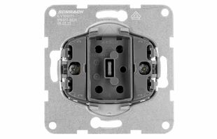 Insert cap scara pentru intrerupator Schrack EV100111, cleme cu element elastic, 230V, 10A, IP20