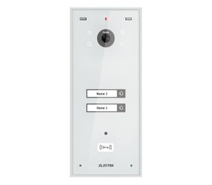Post exterior videointerfon, 2 familii, alb, montaj aparent, Electra VPH.02S03.ELWTL