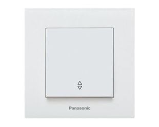 Intrerupator cap scara cu revenire, montaj incastrat, alb, IP20, Karre Plus Panasonic P-KPI.R