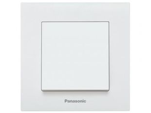 Intrerupator simplu alb normal/deschis cu montaj incastrat, IP 20, Karre Plus Panasonic P-KP1