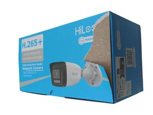 [RESIGILAT] Camera IP Hikvision HiLook IPC-B140HA-LU-R1, 4MP, 2.8mm, iluminare duala 30m, microfon, PoE, IP67, metal si plastic