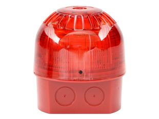 Sirena conventionala incendiu cu flash Inim IS0020RE, 94-106dB, 32 tonuri, culoare rosie, IP65, EN-54-3