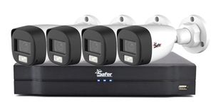 Sistem de supraveghere SIMPLU, 4 camere exterior FULL HD, 2.8mm, DVR 4 canale, fara accesorii, KIT-2ESAF2(C)