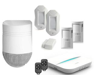 Kit alarma wireless GSM/IP, Wi-Fi, 5 zone cu sirena de exterior HY-W20-5Z