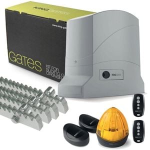 Kit automatizare poarta culisanta 400 Kg, uz intens + 4 metri cremaliera de metal King Gates DYKIT24/400+4CM