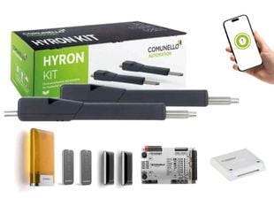Kit automatizare porti batante Comunello HYRON 500, 230V, 2x5m, 2x500kg, cu unitate de control AC-950 LOCK 24, HYRON500230AC950