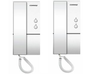Set doua posturi de interior interfon audio, 2 familii, montaj aparent, alb, Commax DP-SBA