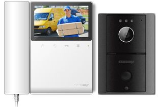 Kit videointerfon si monitor Commax ECO SET LITE, 4,3 inch, 1 familie, 4 fire