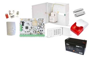 Kit alarma ELDES hibrid, 144 zone, sirena interior, GSM / GPRS KIT3842ZONEINT