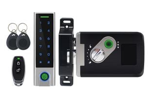 Kit control acces wireless complet, tastatura, amprenta, telecomanda, yala si TAG RFID 125KHz, IP65, 1000 utilizatori, SECUKEY-D7-X