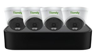 Kit supraveghere IP Tiandy PoE, 4 camere, 4MP, IR 30m, NVR 4