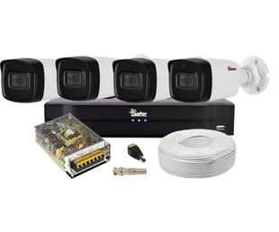 Kit supraveghere video pentru exterior, 2MP FULL HD, IR 40m, lentila 2.8mm, Safer