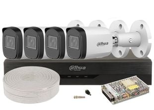 Kit complet 4 camere Full HD metal + DVR 4 canale Pentabrid SAFER