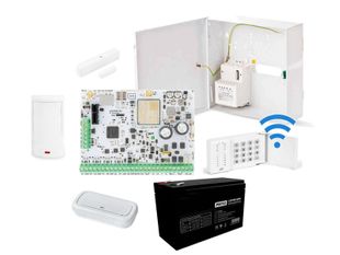 Kit centrala wireless Eldes hibrid, 144 zone, exterior, KITESIM384EXT2