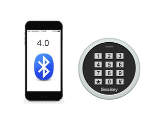 Control acces mini, Card 125KHz EM, Bluetooth, Aplicatie mobila, SECUKEY K7-BT PIN+Card