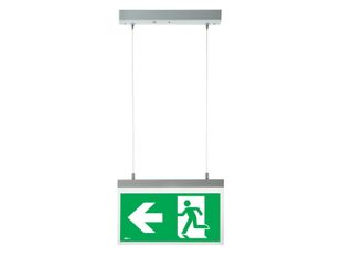 Lampa emergenta EXIT montaj suspendat de tavan Arelux XWAY20, 2W, 16 LED SMD, autonomie 3h, regim permanent, 220-240V, sageata in stanga, WY20M AN