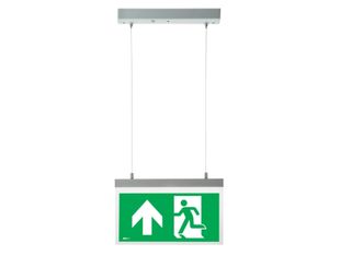 Lampa emergenta EXIT montaj suspendat de tavan Arelux XWAY20, 2W, 16 LED SMD, autonomie 3h, regim permanent, 220-240V, sageata in sus, WY20M AUN