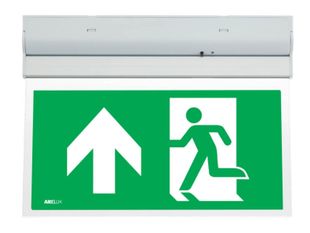 Lampa emergenta EXIT Arelux XWAY 10, 2W, LED SMD, autonomie 3h, permanent, 220-240V, IP20, sageata in sus, WY10M AUN