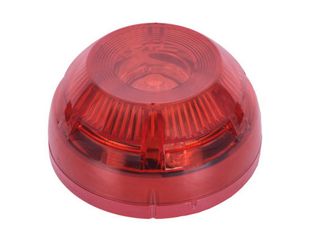 Lampa de avertizare adresabila cu lumina rosie si izolator incorporat, TEKNIM TFS-1183R, IP21C, certificari EN54-23 si EN54-17