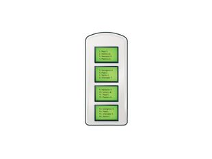 Lista de locatari pentru interfonie scara de bloc ELECTRA PLL.42I, ecrane luminate, montaj aparent