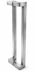 Set manere poarta TEK, inox AISI 316, satinat, profil patrat 30x30mm, 800mm, 24-506/316/SATIN
