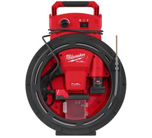 Masina pentru desfundat tevi M12 Milwaukee, ax flexibil de mare viteza, cu 2 acumulatori si un incarcator, 4933498378