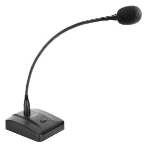 Microfon conferinta cu stativ pentru anunturi MH35A, 2000 Ohmi, 43dB, XLR, negru, Rebel MIK2042