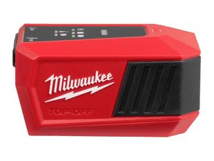 Mini incarcator Milwaukee M18 TOP-OFF, pentru acumulator M18, 2 porturi USB-C, adaptor de perete 65W, 4932499165