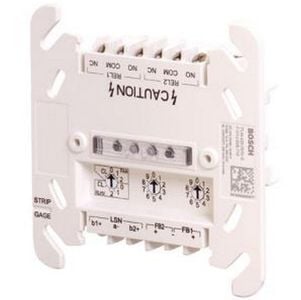 Modul interfata releu Bosch FLM-420-RHV-D, montare pe sina DIN, 2 iesiri releu 230V, 2 izolatoare, indicator LED