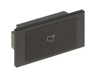 Modul videointerfon Dahua VTO4202FB-MR1, cititor de carduri, 125kHz, aluminiu, negru
