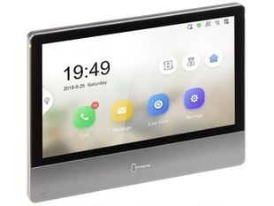 Monitor videointerfon TCP/IP 7 inch, touchscreen, Wi-Fi, standard PoE, Hikvision DS-KH8350-WTE1