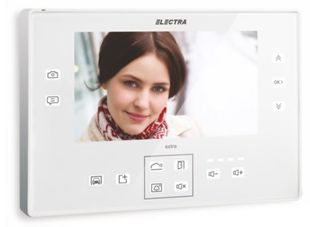 Monitor videinterfon, Electra EXTRA, 7 inch, color, taste touch, alb, VTE.7S903.ELW04