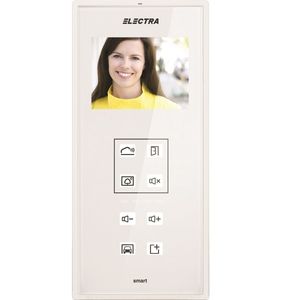 Monitor videointerfon, smart, Electra, ecran color, taste touch, VTM.3S403.ELW04