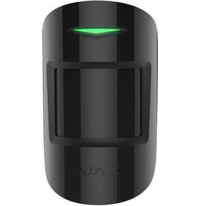 Senzor de detectie miscare wireless, de interior, PIR, raza actiune 12m, alimentare cu baterii CR123A, negru, AJAX MOTIONPROTECT BL