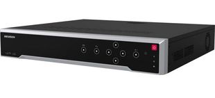 NVR 32 canale Hikvision DS-7732NI-M4/16P, 32 MP 8K, 16xPoE, latime de banda 320Mbps, 4x port SATA 16TB, Alarma 16/9