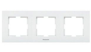Rama orizontala 3 posturi, aparataj de camera cu montaj ingropat, Karre Plus Panasonic P-KPR30